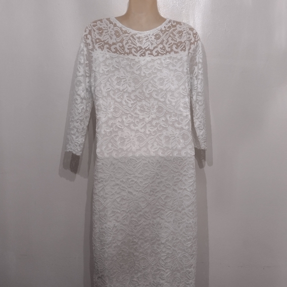 Hello MIZ Maternity White Dress. - Picture 4 of 6